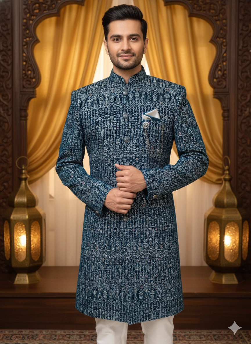 EDEN MENS INDO WESTERN INDO21574 R.GREEN