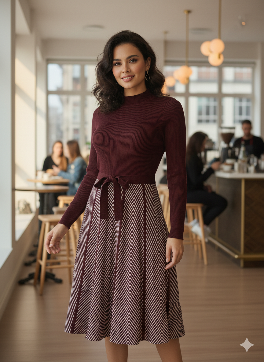 Lyte Club Ladies Western Midi O1356-75480 Wine