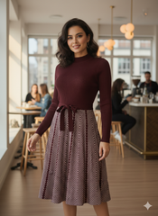 Lyte Club Ladies Western Midi O1356-75480 Wine