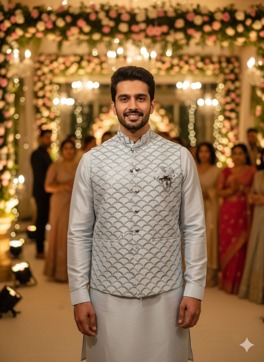 BLUE STAGE MENS BASKET KURTA SET 24735 S.NO. 2