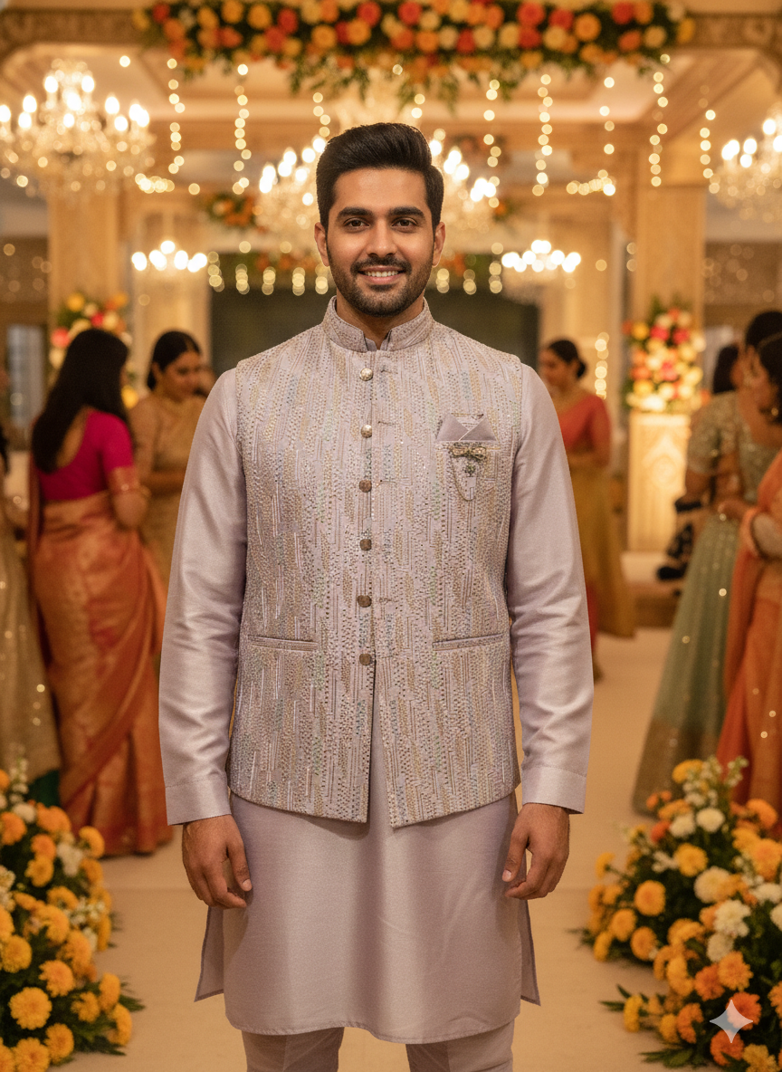 Lyte Club Mens Basket Kurta Set