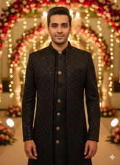 Lyte Club Mens Indo Western I/W-9964 Black