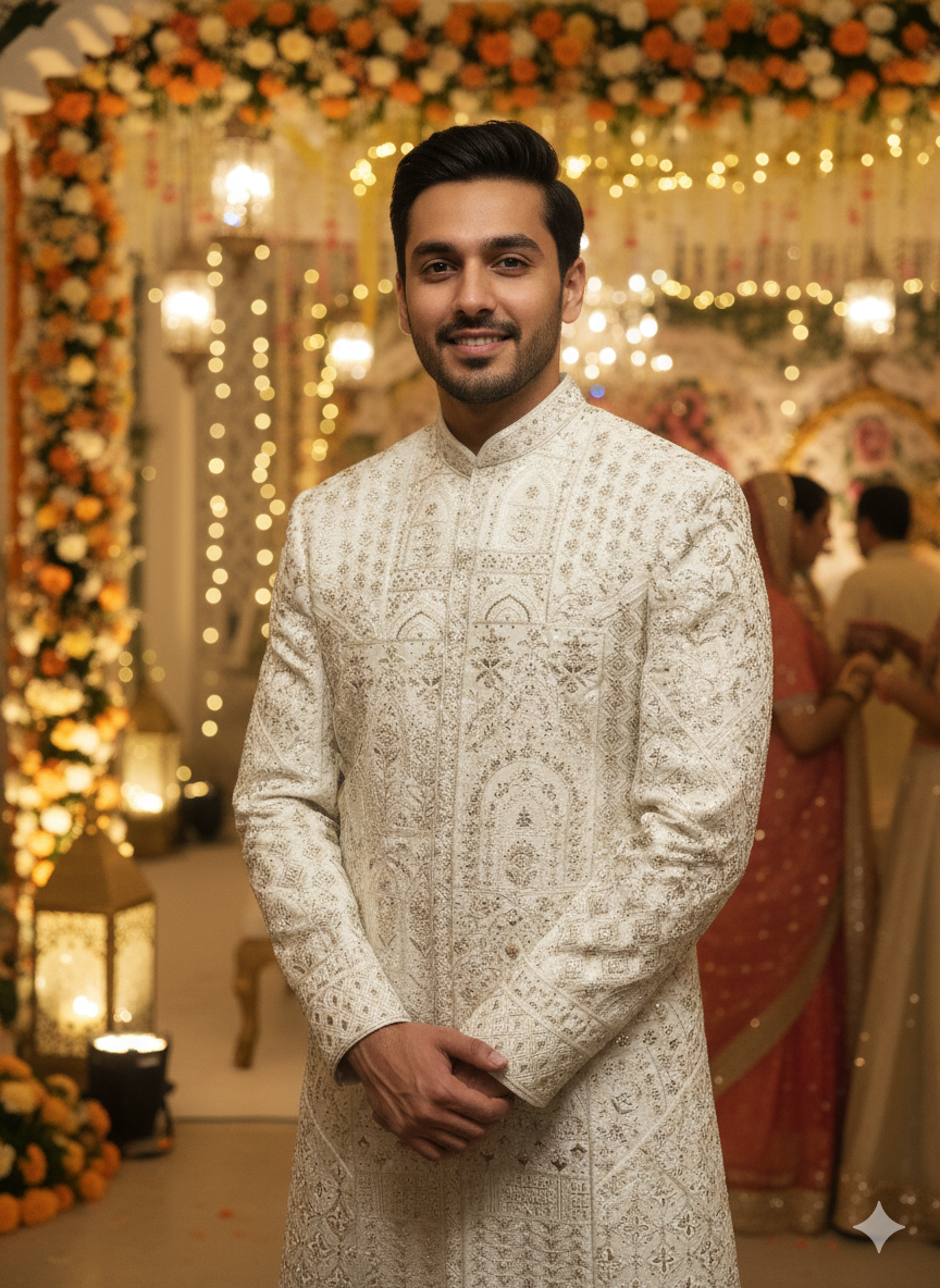 Lyte Club Mens Sherwani 2501 S3