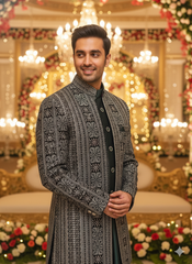 Emerald & Silver Grandeur: A Vision Of Indian Elegance