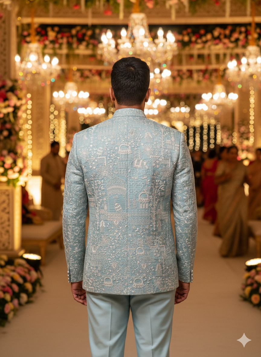 Lyte Club Mens Coat Suit Jodhpuri