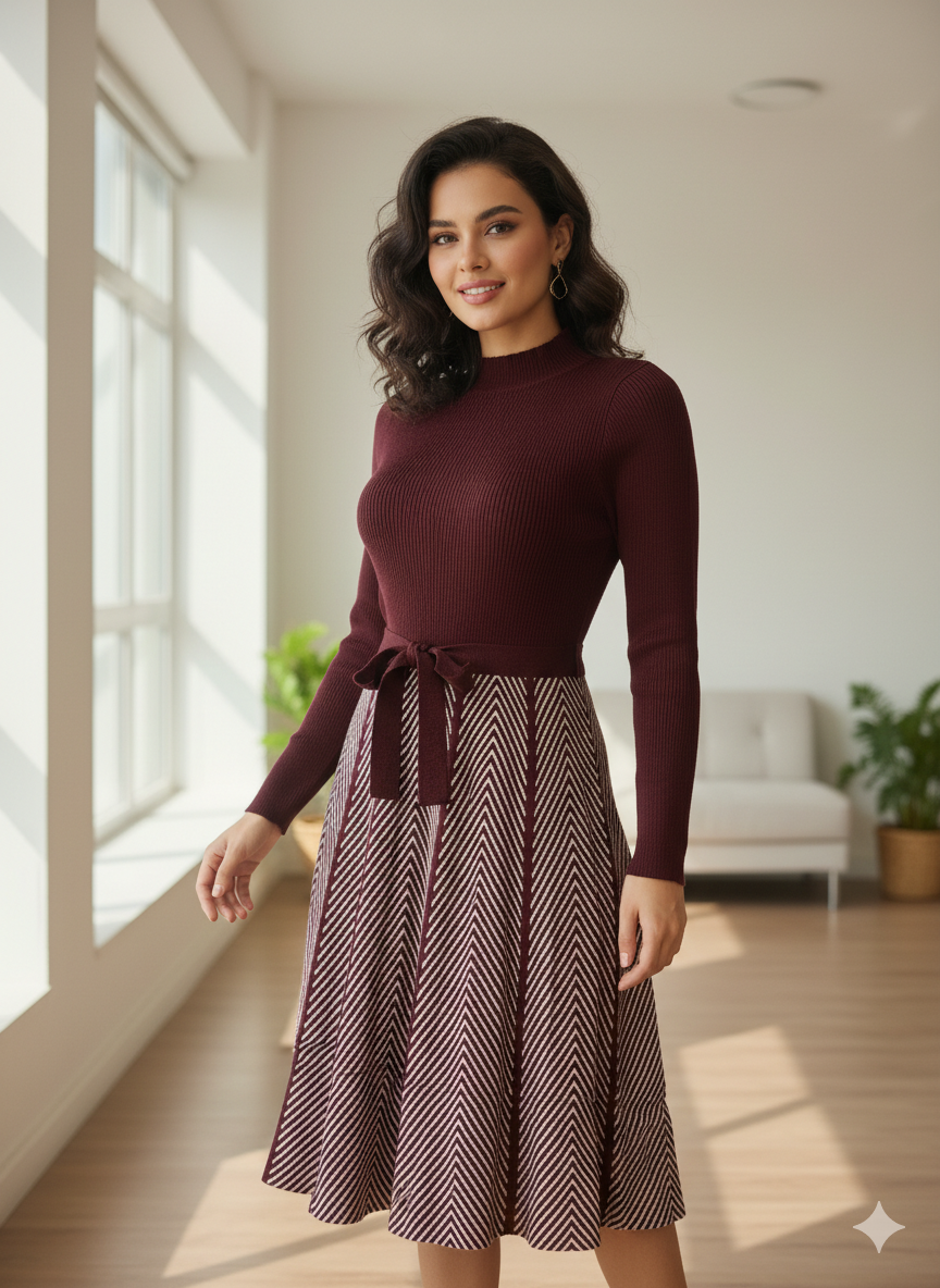Lyte Club Ladies Western Midi O1356-75480 Wine