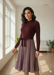 Lyte Club Ladies Western Midi O1356-75480 Wine