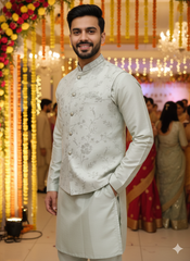 BLUE STAGE MENS BASKET KURTA SET 24735 S.NO. 2