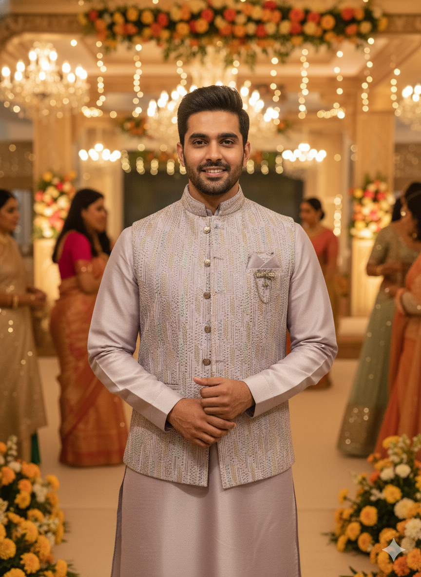 Lyte Club Mens Basket Kurta Set