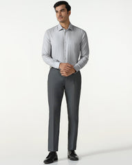 BLACKBERRY MENS FORMAL SHIRT F/S BP-LG-JQ-RILE GREY