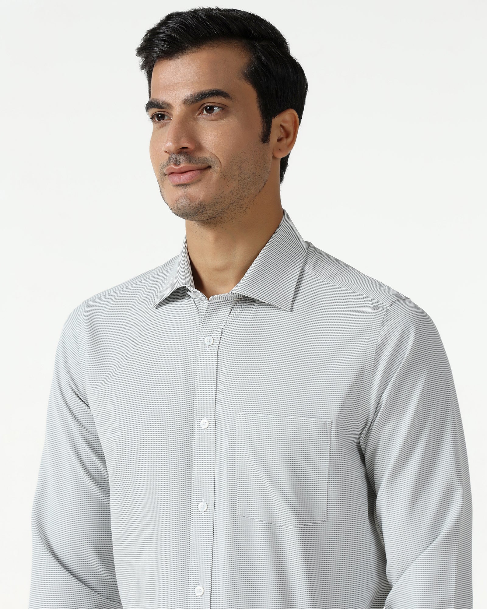 Blackberry Mens Formal Shirt F/S Bp-Ni-Do-Rise Grey