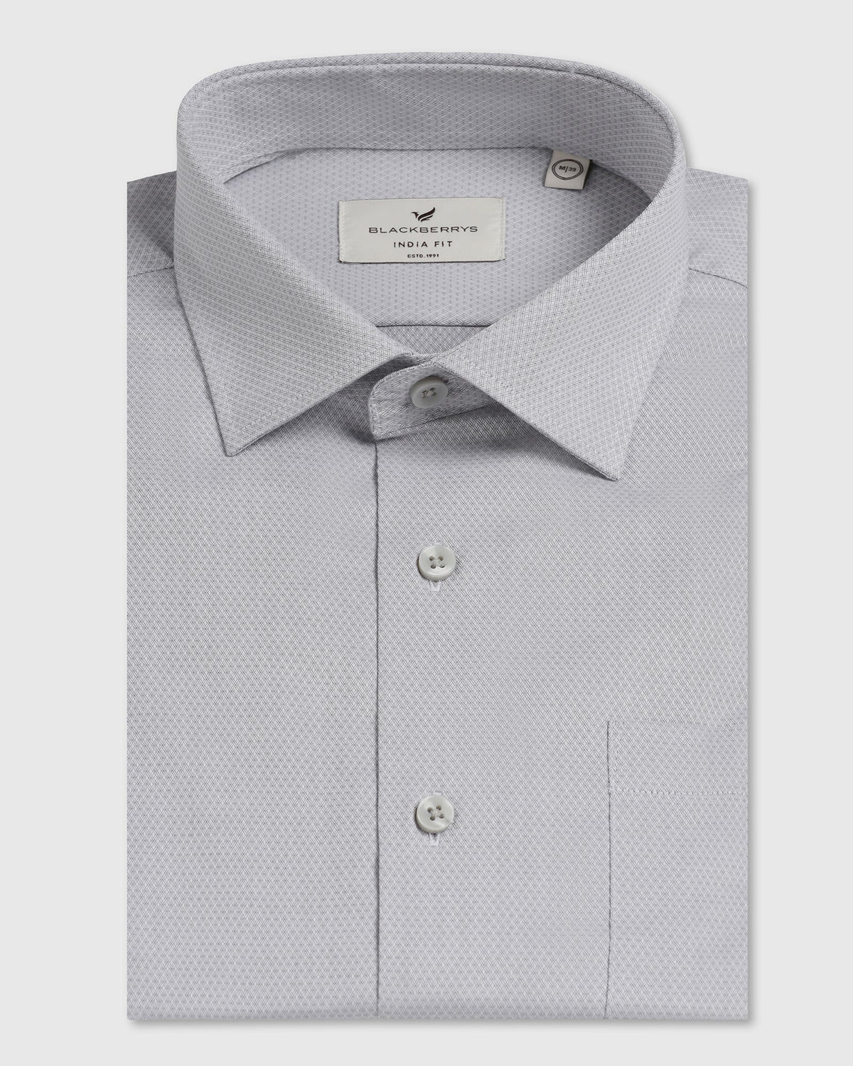 Blackberry Mens Formal Shirt F/S Bp-Bs-Do-Ryan Grey - Goyalsons ShopMax