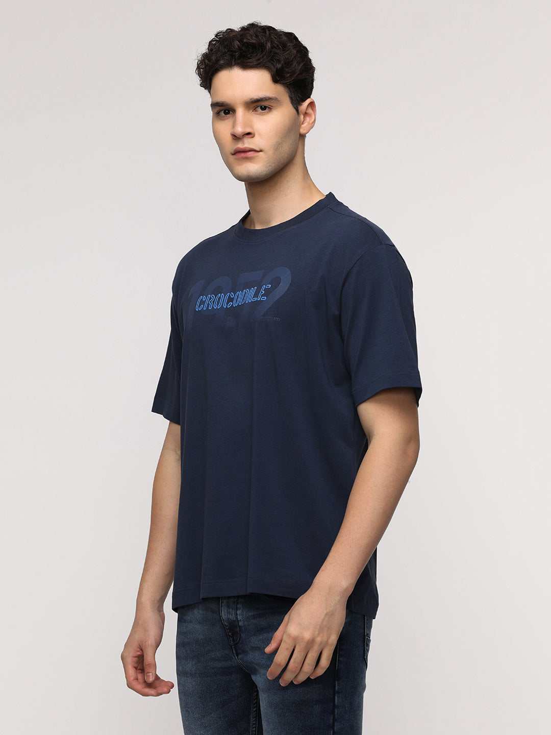 Crocodile Mens T-Shirt H/S Crfc224-313Mt Navy