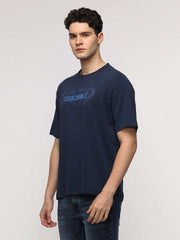 Crocodile Mens T-Shirt H/S Crfc224-313Mt Navy