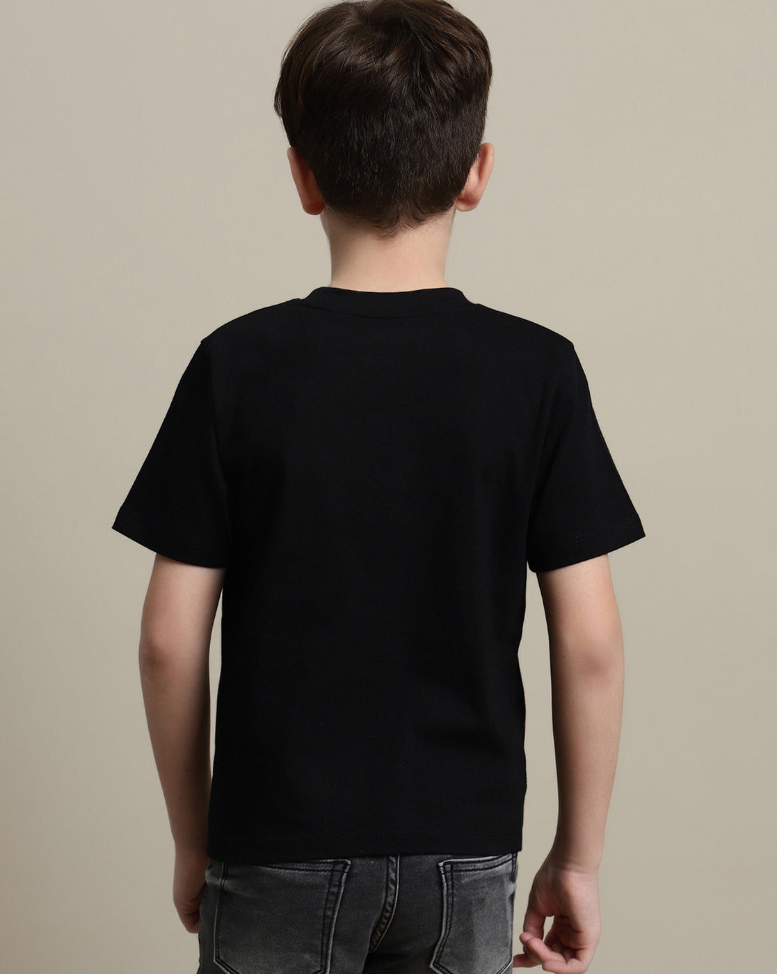 BIO WORLD BOYS T-SHIRT H/S HLKKBTSRT001383 BLACK