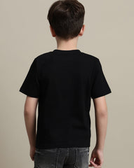BIO WORLD BOYS T-SHIRT H/S HLKKBTSRT001383 BLACK