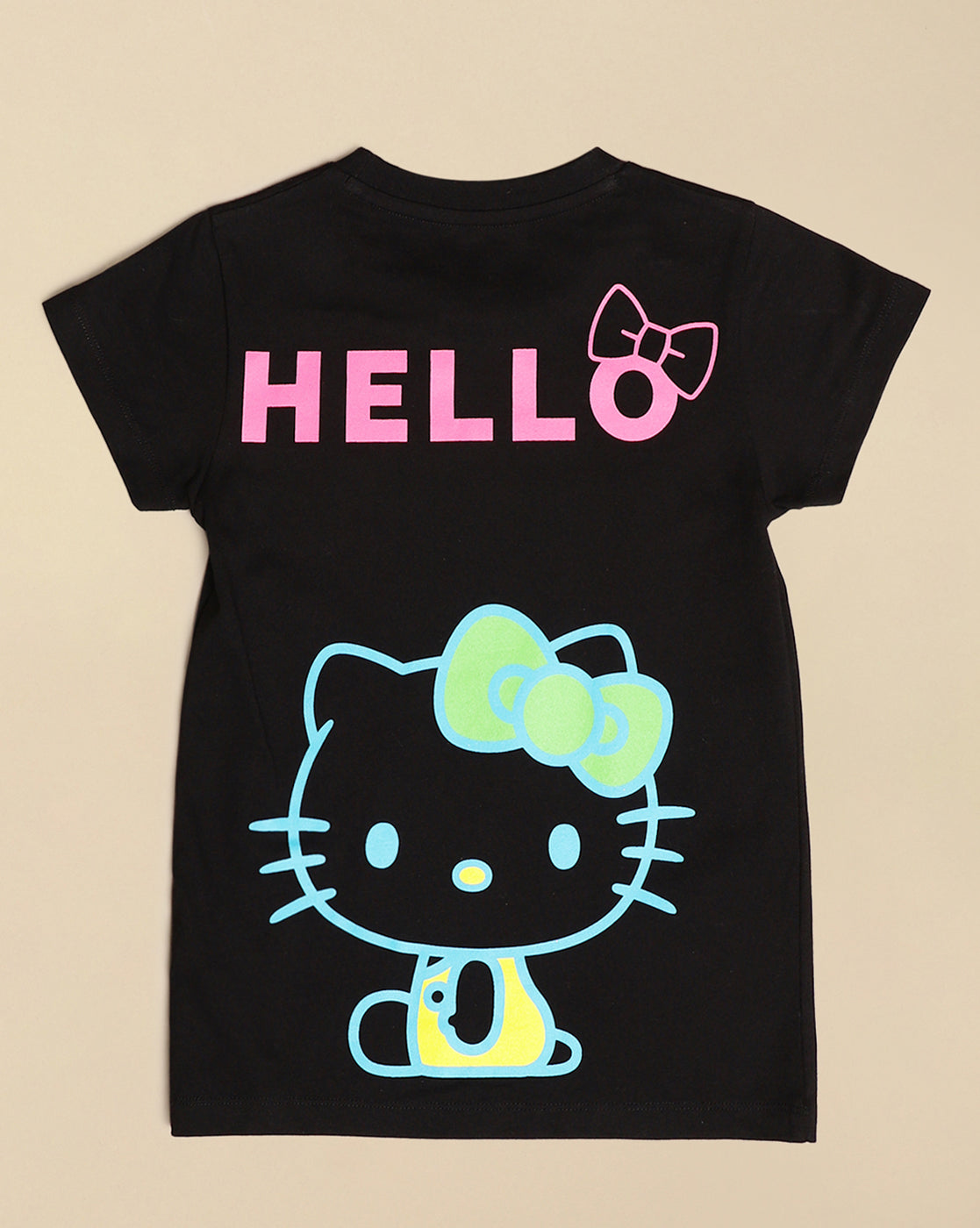 BIO WORLD GIRLS T-SHIRT H/S HLKTKGTSRT002410 BLACK