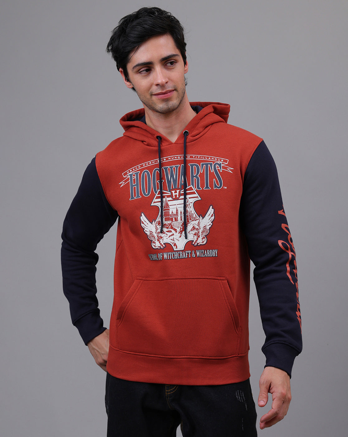 Harry Potter Printed Regular Fit Hoodie For Men