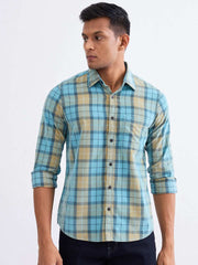 SPYKAR MENS CASUAL SHIRT F/S MSHCS2BE016 CAMEO BLUE