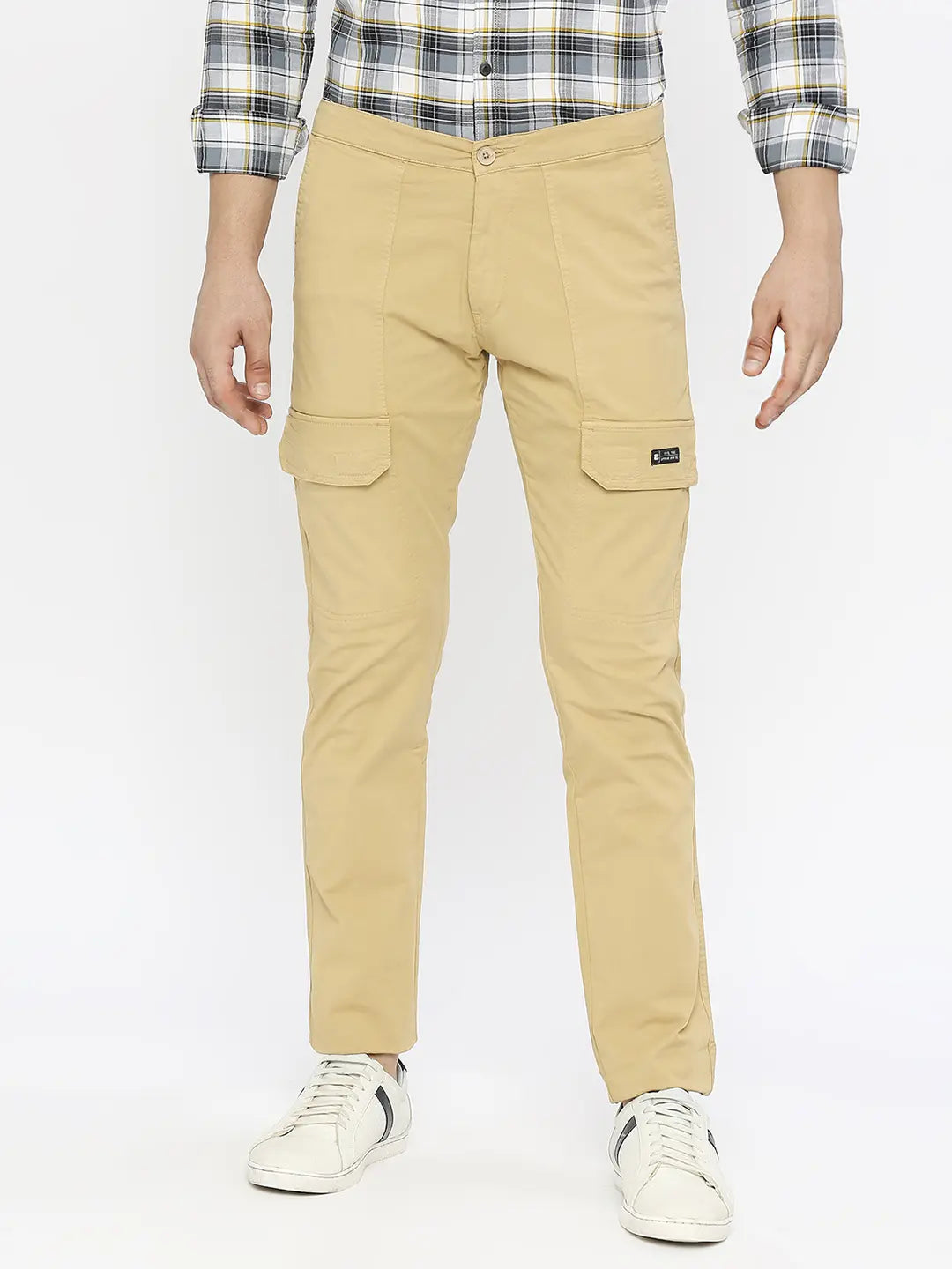 Spykar Mens Casual Trouser Vot-02Bbcg-032 Lt.Khaki