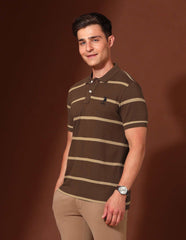 U.S.Polo Mens T-Shirt H/S Ustsh2521 Brown