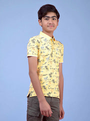 Crimsoune Club Boys T-Shirt Yellow