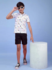 Crimsoune Club Boys T-Shirt White