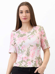 Spykar Ladies Western T-Shirt H/S Wktft1Be063 Ecru