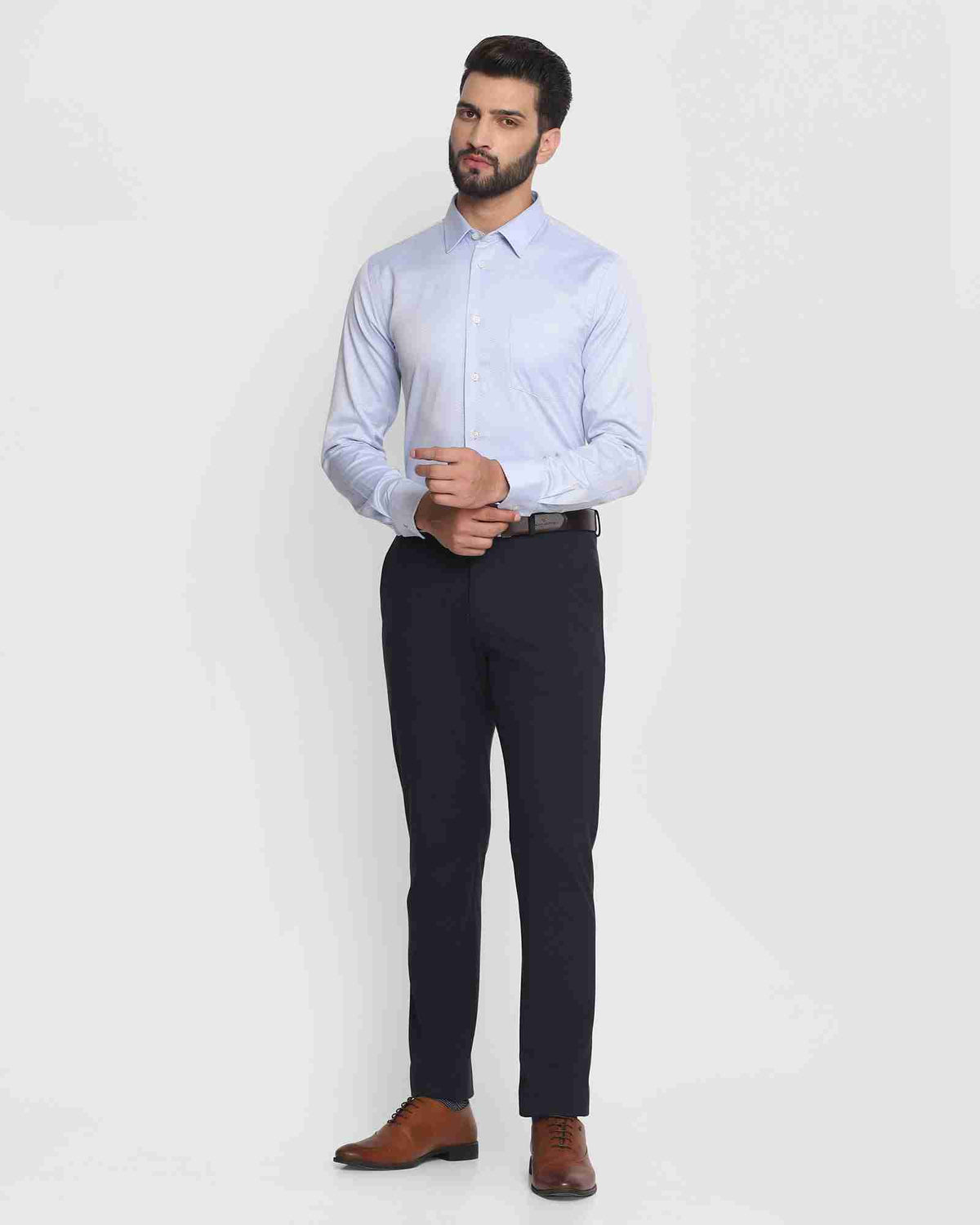 Blackberry Mens Formal Shirt F/S Bp-Bs-Do-Revolve Grey