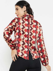 Madame Ladies Western Top H/S M3W18760 006 Camel