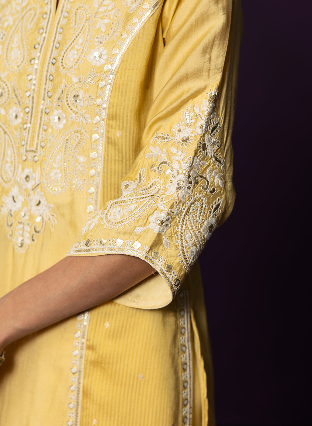LAKSHITA LADIES WESTERN KURTI 3PCS SET LK05112 2 YELLOW