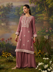 LAKSHITA LADIES WESTERN W KURTI 3PCS SET LK05253 9A WINE