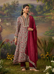 LAKSHITA LADIES WESTERN KURTI 3PCS SET LK05133 9 MAROON