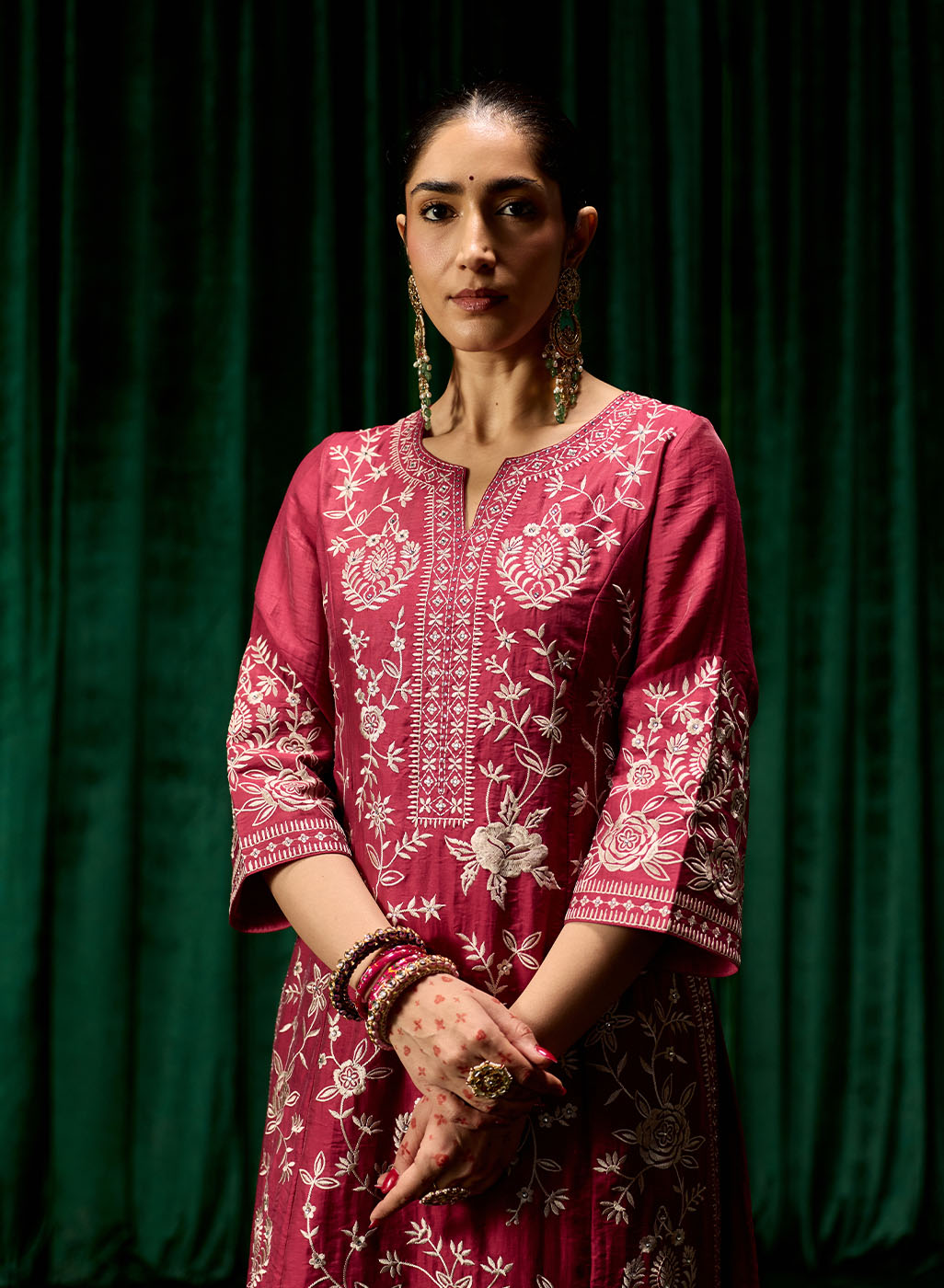 Raina Embroidered Ladies Kurta Set With Dupatta