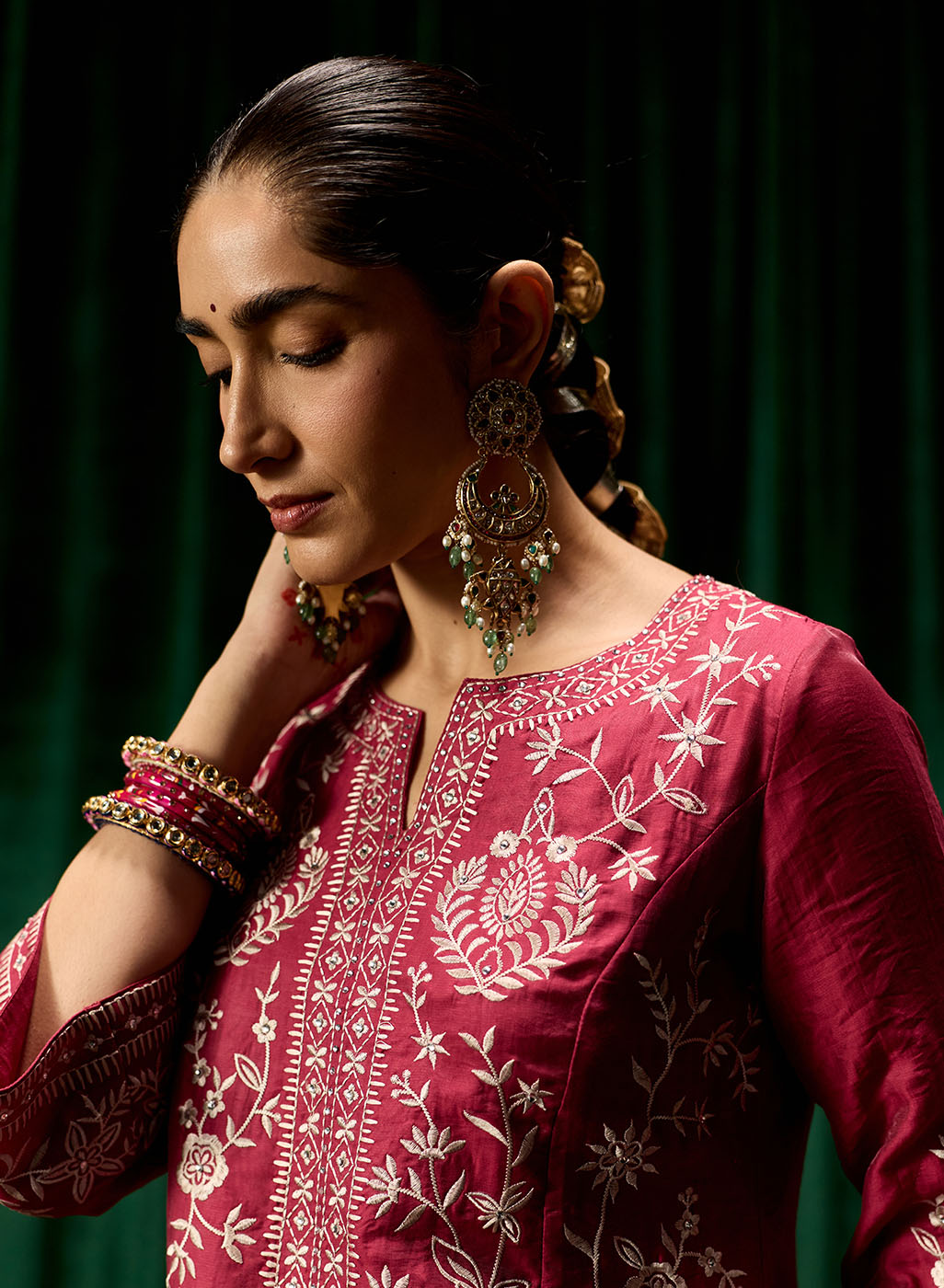 Raina Embroidered Ladies Kurta Set With Dupatta