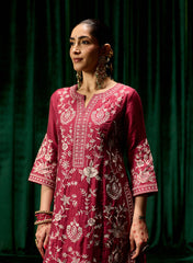 Raina Embroidered Ladies Kurta Set With Dupatta