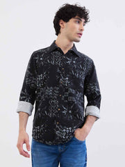 SPYKAR MENS CASUAL SHIRT F/S MSHPS2BE054 BLACK