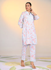 LAKSHITA LADIES WESTERN KURTI 2PCS SET LK04402 5 SKY