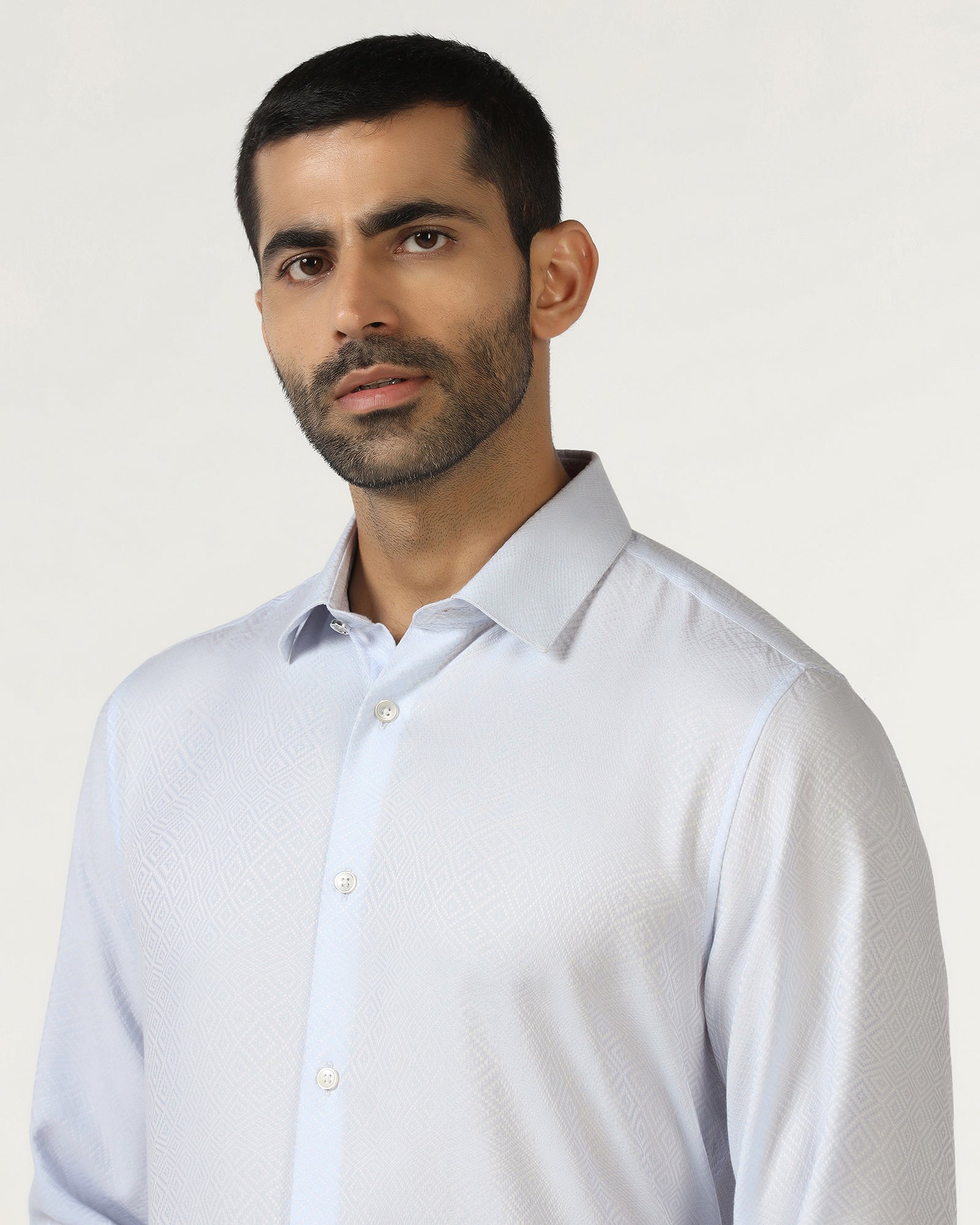 Blackberry Mens Formal Shirt F/S Bp-Lg-Jq-Render Light Blue