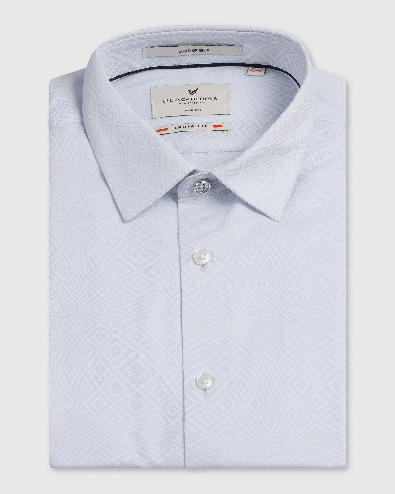 Blackberry Mens Formal Shirt F/S Bp-Lg-Jq-Render Light Blue