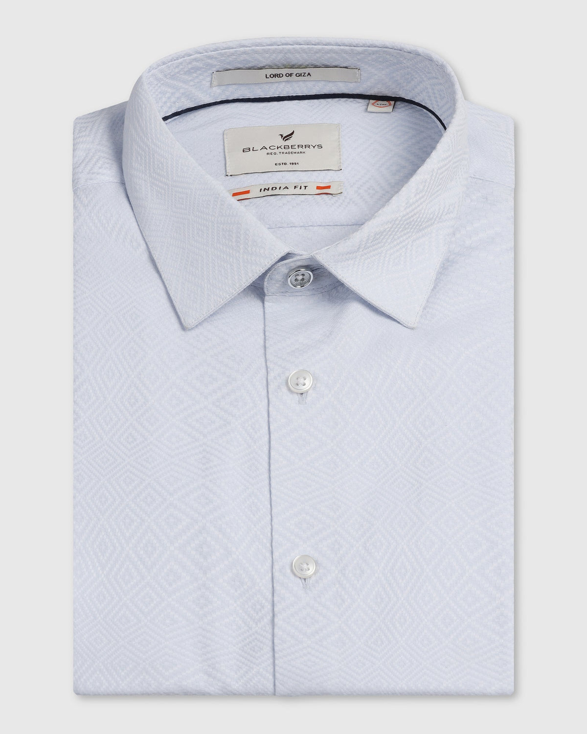 Blackberry Mens Formal Shirt F/S Bp-Lg-Jq-Render Light Blue