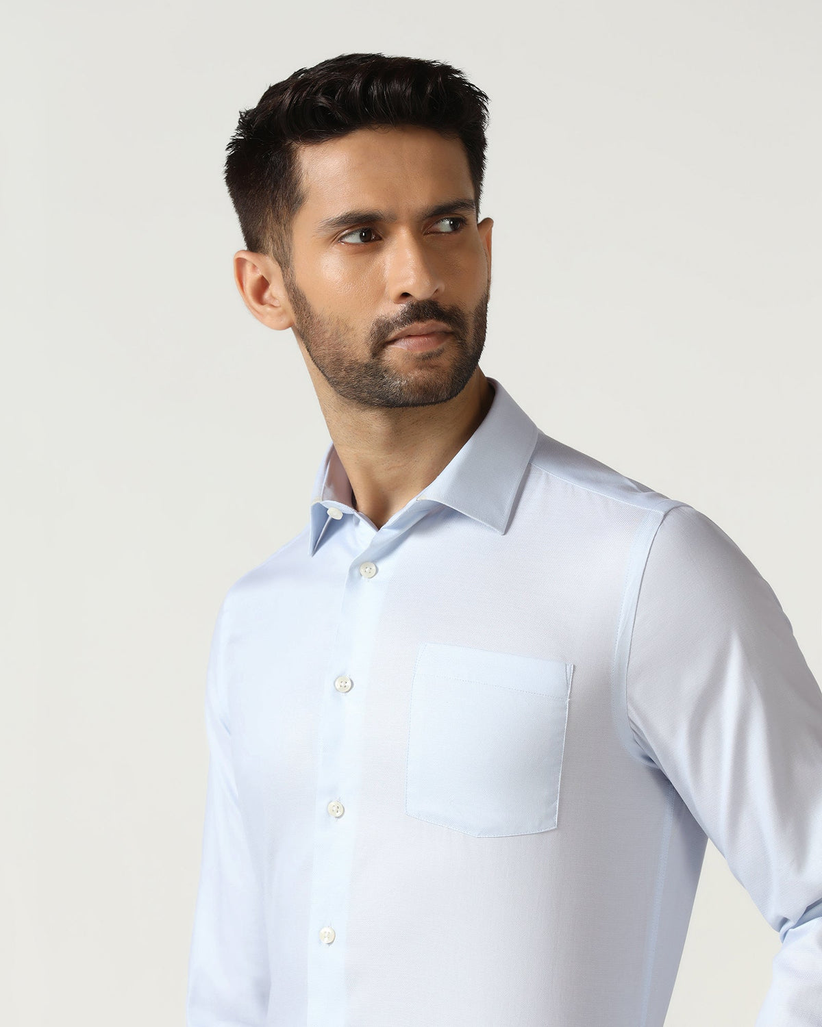 Blackberry Mens Formal Shirt F/S Bp-Bs-So-Rally Light Blue