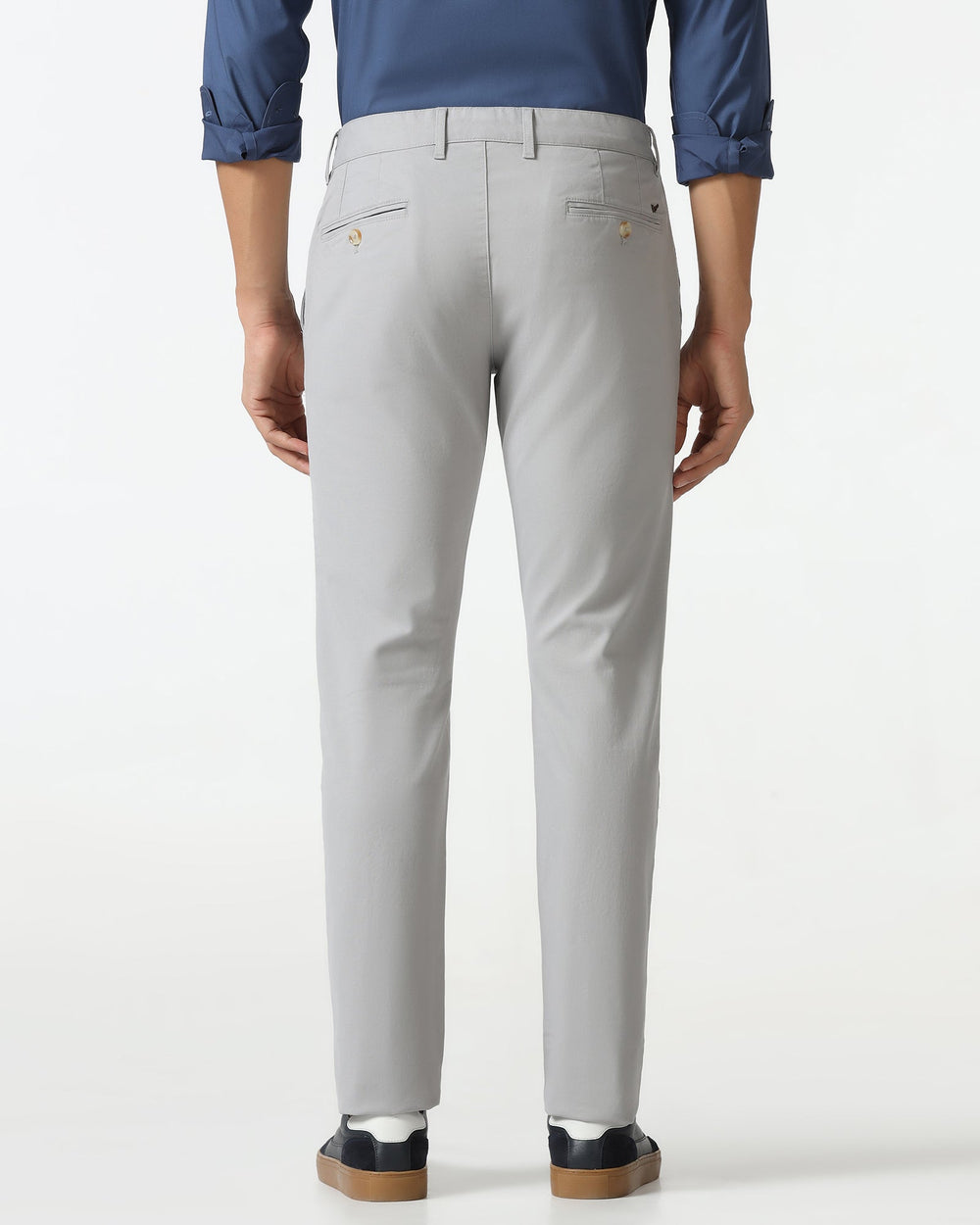 Blackberry Mens Casual Trouser Ek-Au-So-Kary B95 Light Grey - Goyalsons ShopMax