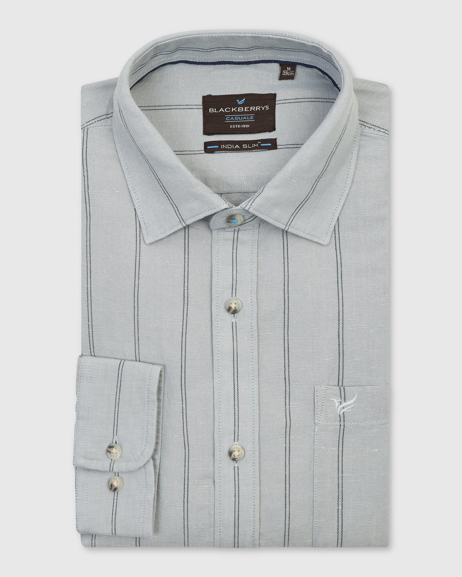 Blackberry Mens Casual Shirt F/S Es-Lh-St-Henry Grey