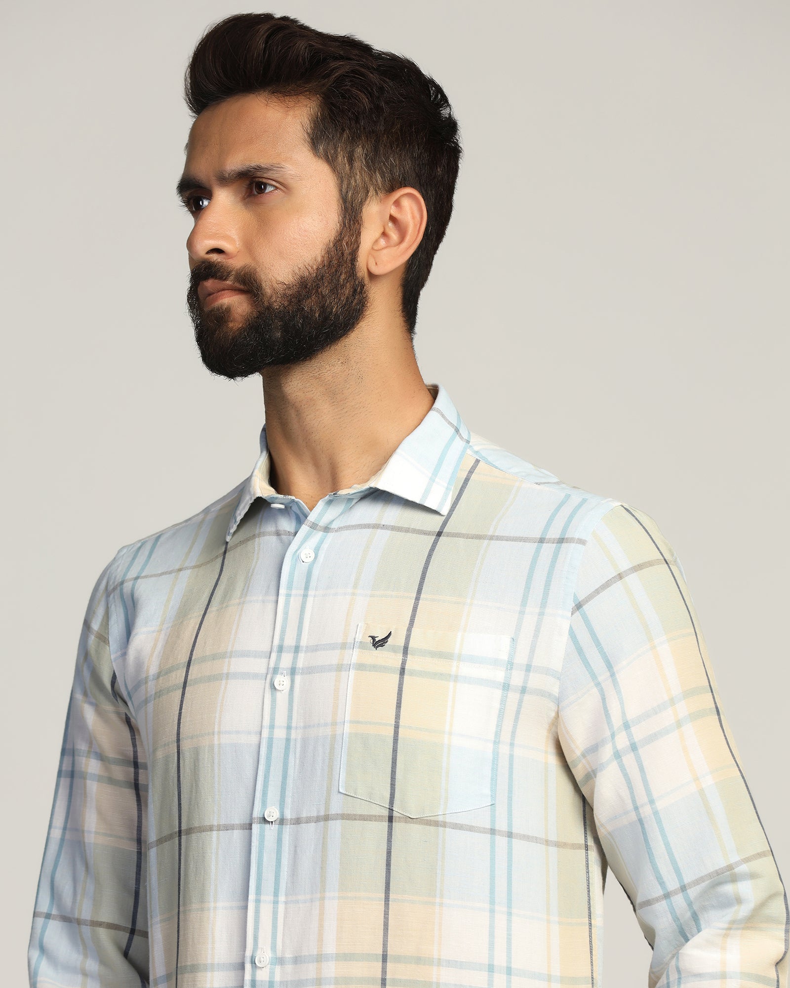 Blackberry Mens Casual Shirt F/S Es-Lh-Ch-Walken Yellow - Goyalsons ShopMax