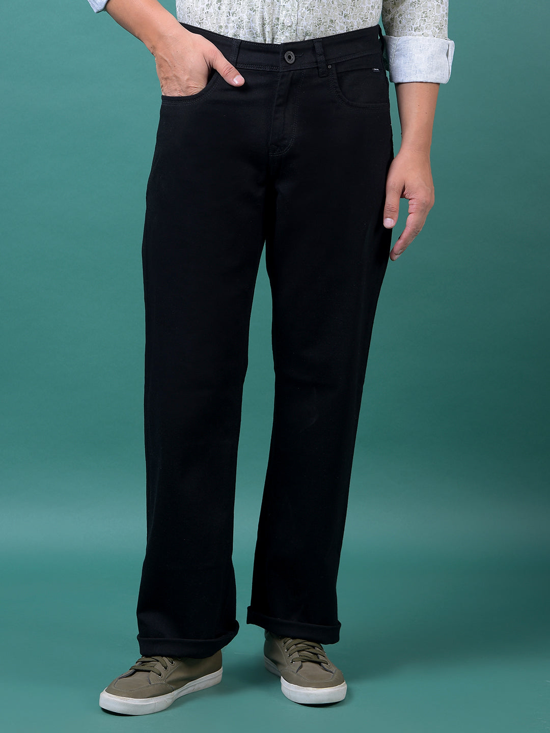 CRIMSOUNE CLUB MENS JEANS MD2085 BLACK