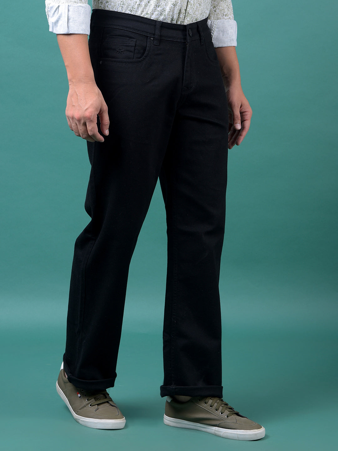 CRIMSOUNE CLUB MENS JEANS MD2085 BLACK