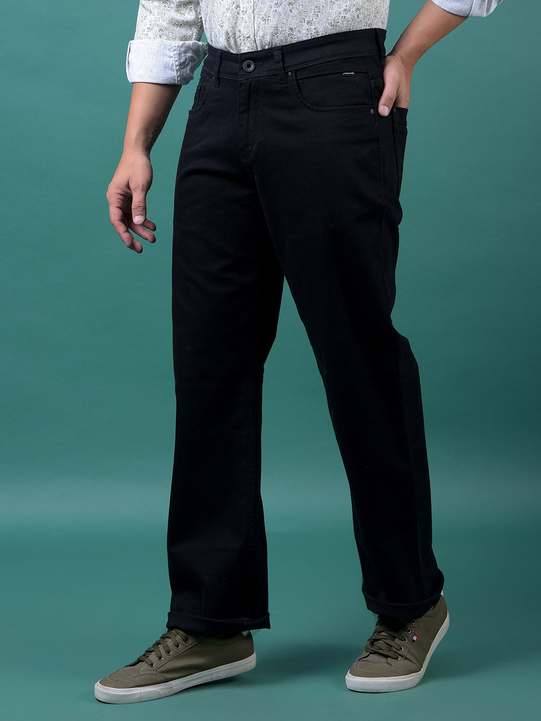 CRIMSOUNE CLUB MENS JEANS MD2085 BLACK