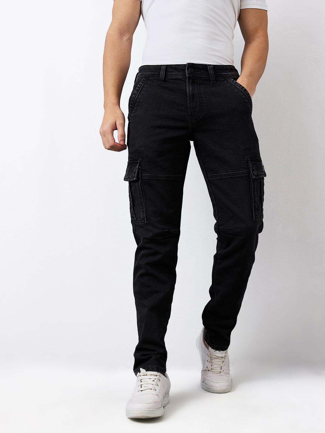 Spykar Mens Jeans Mdact1Be303 Black