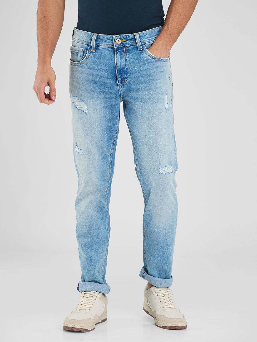 Spykar Mens Jeans Mdact2Bd358 Light Blue